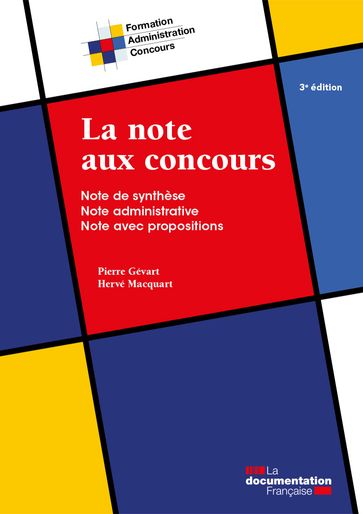 La note aux concours - Pierre Gévart - La Documentation Française - Hervé Macquart