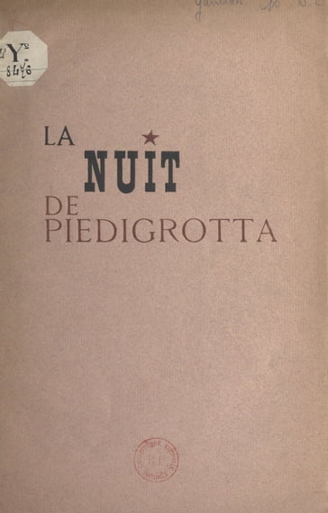 La nuit de Piedigrotta - Roger Giron - Yves Gandon