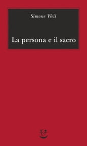 La persona e il sacro