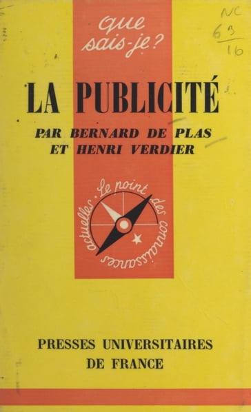 La publicité - Bernard de Plas - Henri Verdier - Paul Angoulvent