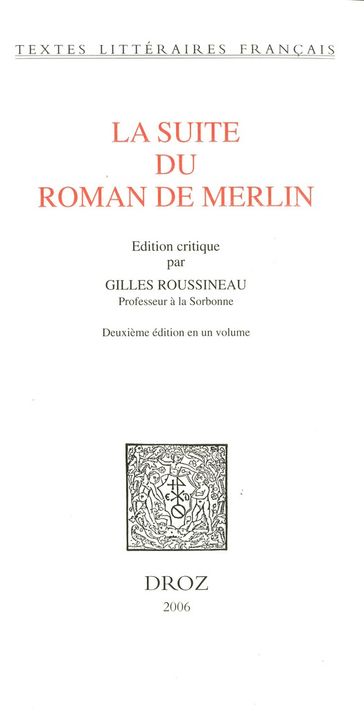 La suite du Roman de Merlin - Collectif