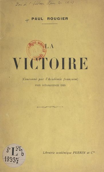 La victoire - Paul Rougier