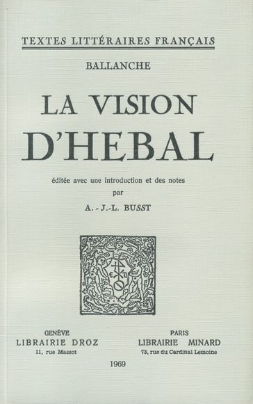 La vision d'Hébal - Pierre-Simon Ballanche