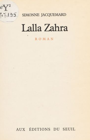 Lalla Zahra - Simonne Jacquemard