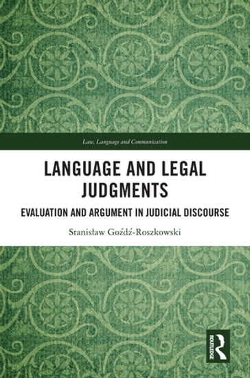 Language and Legal Judgments - Stanisaw God-Roszkowski
