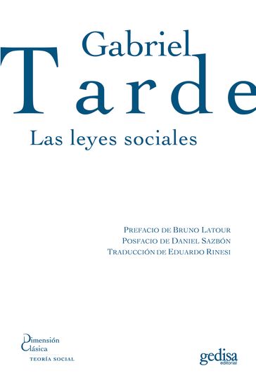 Las leyes sociales - Gabriel Tarde