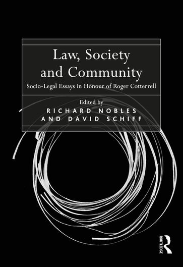 Law, Society and Community - Richard Nobles - David Schiff