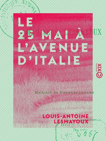 Le 25 Mai à l'avenue d'Italie - Louis-Antoine Lesmayoux