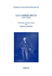 Le Cahier brun (1847-1868)