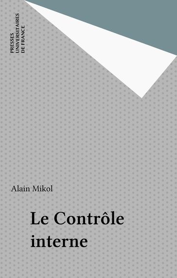 Le Contrôle interne - Alain Mikol