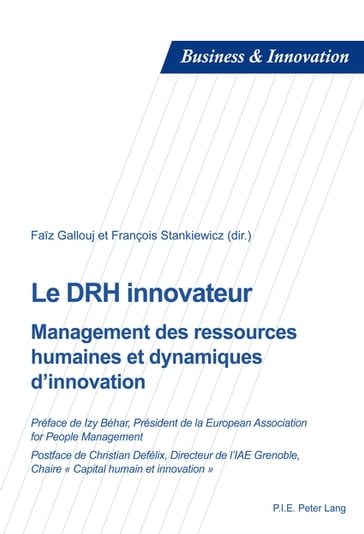 Le DRH innovateur - Blandine Laperche - Dimitri Uzunidis - Faiz Gallouj - François Stankiewicz