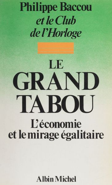 Le Grand Tabou - Philippe Baccou