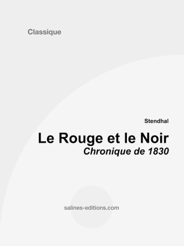 Le Rouge et le Noir - Stendhal