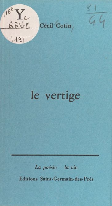 Le Vertige - Cécil Cotin