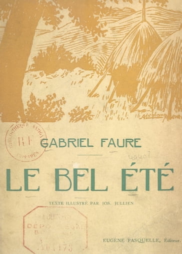 Le bel été - Gabriel Fauré