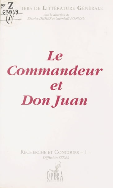 Le commandeur et Don Juan - Béatrice Didier