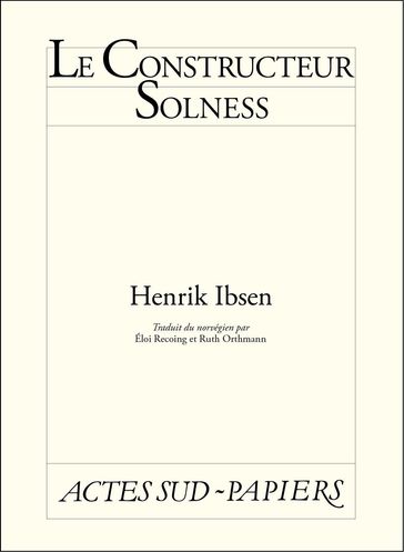 Le constructeur Solness - Henrik Ibsen