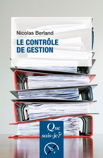 Le contrôle de gestion - Nicolas Berland