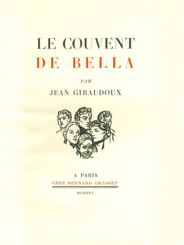 Le couvent de Bella - Jean Giraudoux