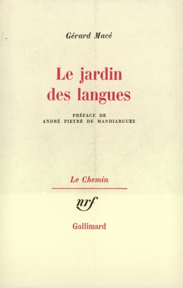 Le jardin des langues - André Pieyre de Mandiargues - Gérard Macé