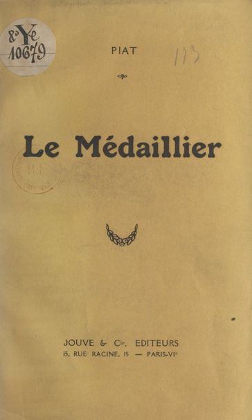 Le médaillier - Paul Piat