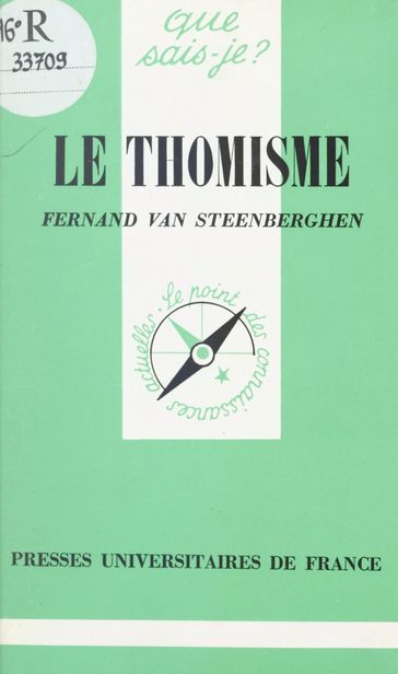 Le thomisme - Fernand Van Steenberghen - Paul Angoulvent