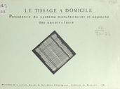 Le tissage à domicile