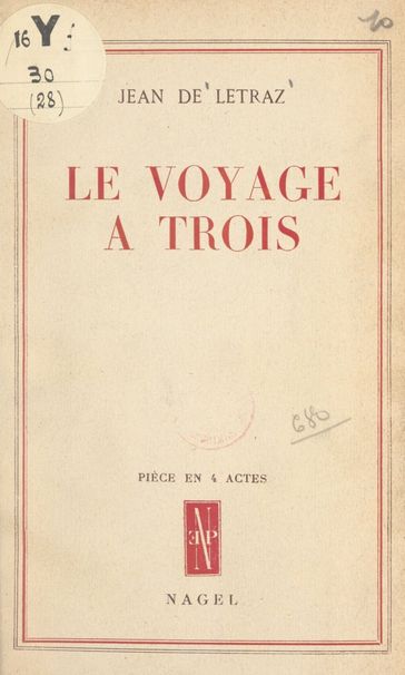 Le voyage à trois - Jean de Létraz