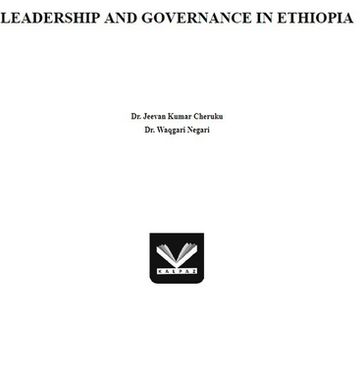 Leadership And Governance In Ethiopia - Waqgari Negari - Jeevan Kumar Cheruku