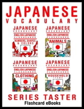 Learn Japanese Vocabulary: Series Taster - English/Japanese Flashcards