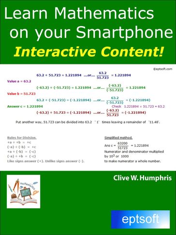 Learn Mathematics on your Smartphone - Clive W. Humphris