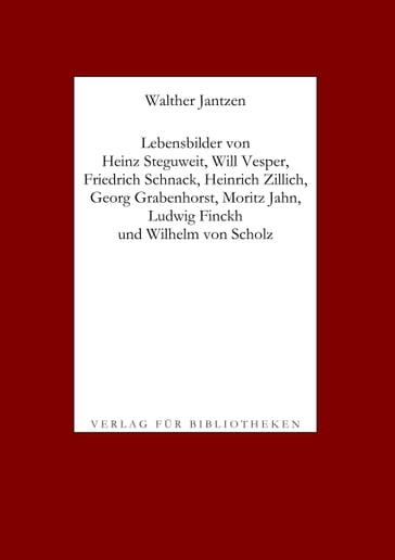 Lebensbilder von Dichtern I, 1 - Walther Jantzen
