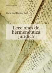 Lecciones de hermenéutica jurídica