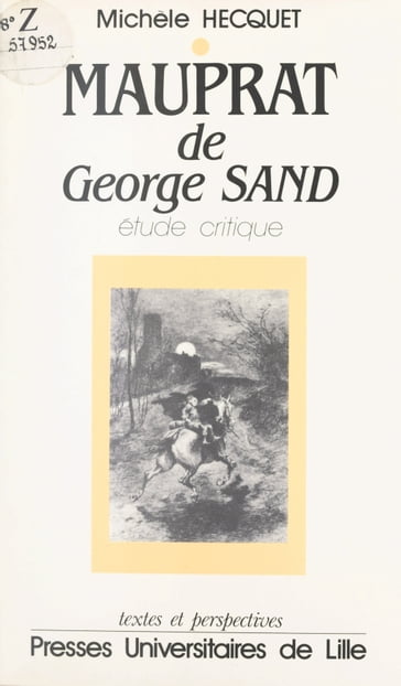 Lecture de Mauprat de George Sand - Michèle Hecquet