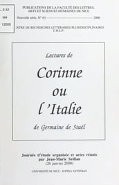 Lectures de Corinne ou l Italie de Germaine de Staël