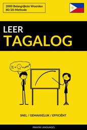 Leer Tagalog: Snel / Gemakkelijk / Efficiënt: 2000 Belangrijkste Woorden