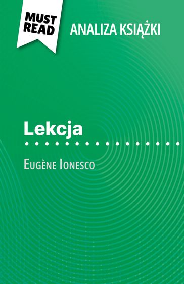 Lekcja ksika Eugène Ionesco (Analiza ksiki) - Baptiste Frankinet