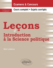 Leçons d Introduction à la Science politique