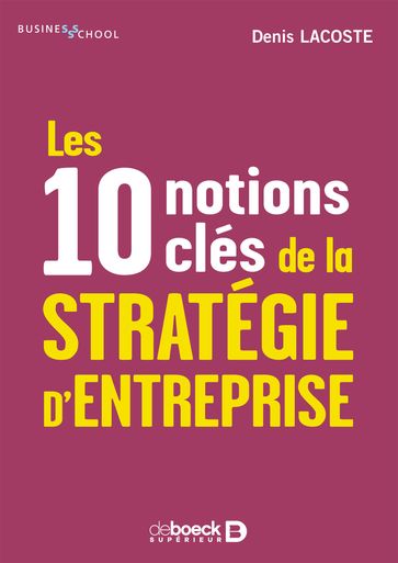 Les 10 notions clés de la stratégie d'entreprise - Denis Lacoste