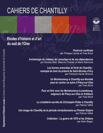 Les Cahiers de Chantilly n°13 - Département d