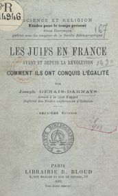 Les Juifs en France avant et depuis la Révolution