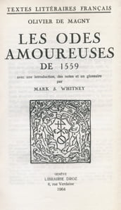 Les Odes amoureuses de 1559