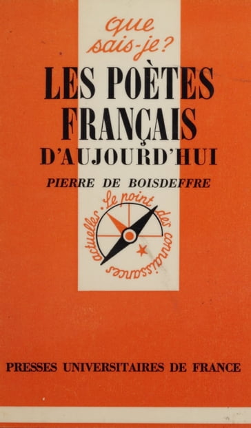 Les Poètes français d'aujourd'hui - Pierre de Boisdeffre