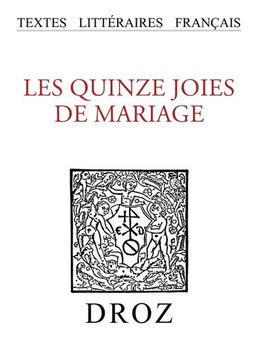 Les Quinze joies de mariage - Collectif