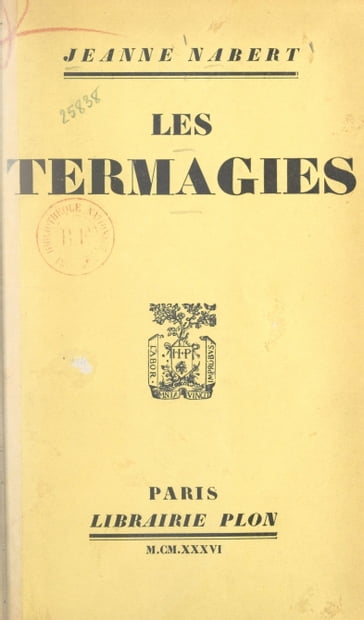 Les Termagies - Jeanne Nabert