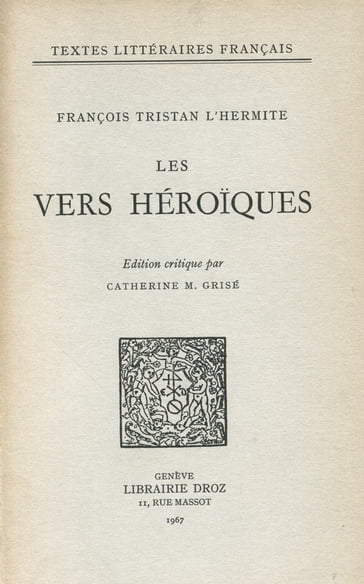 Les Vers héroïques - François Tristan l