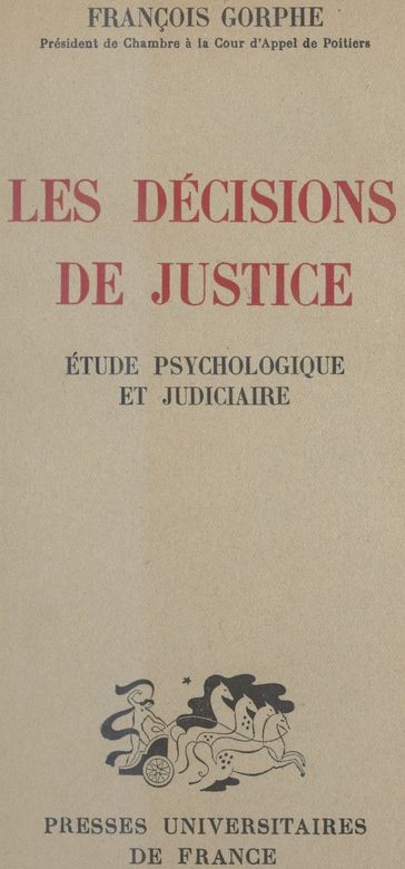 Les décisions de justice - François Gorphe