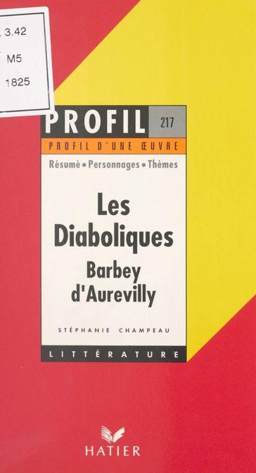Les diaboliques, 1874, Barbey d'Aurevilly - Stéphanie Champeau