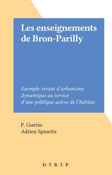 Les enseignements de Bron-Parilly - Adrien Spinetta