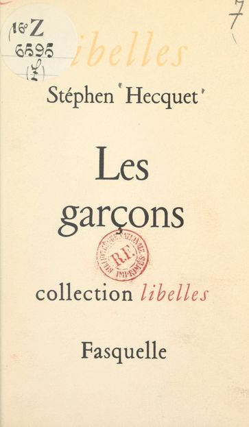 Les garçons - Stéphen Hecquet